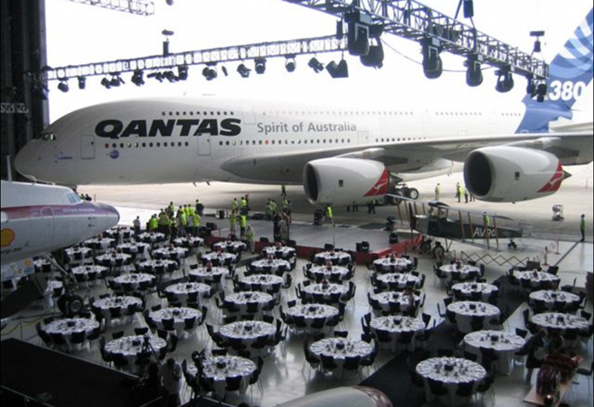 Podium Business Events for Qantas